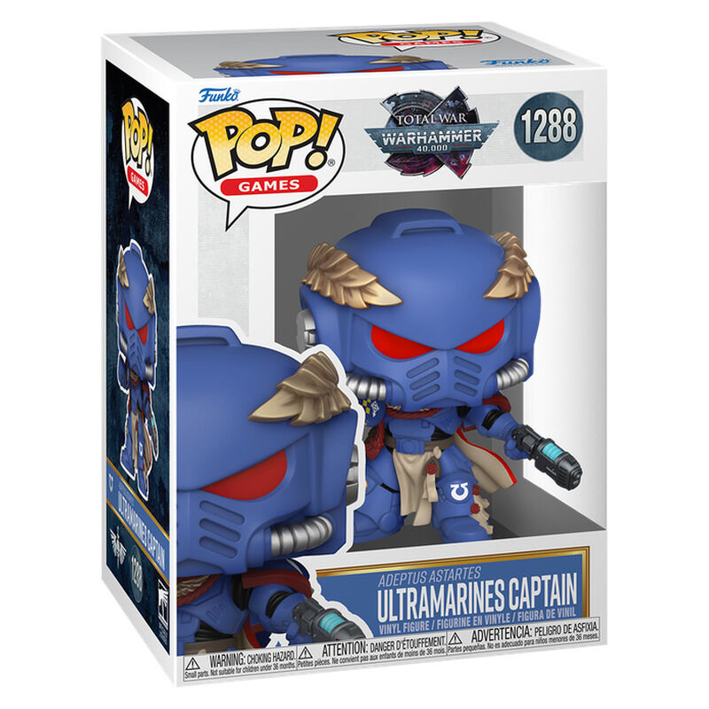 Warhammer 40,000 Figura POP! Games Vinyl Ultramarines Captain 9 cm
