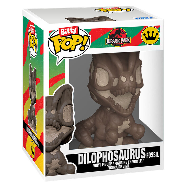 Jurassic Park Pack de 2 Figuras Bitty POP! Vinyl Tyrannosaurus Fossil & Dilophosaurus 2 cm