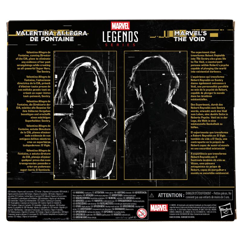 Thunderbolts Marvel Legends Pack de 2 Figuras Valentina Allegra de Fontaine & Marvel's The Void 15 cm