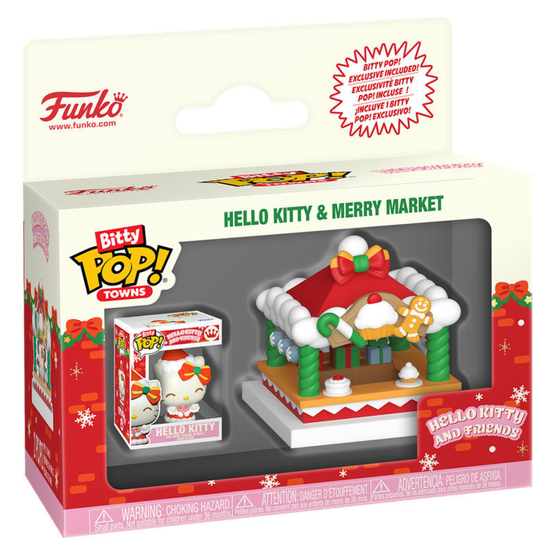 Hello Kitty Bitty POP! Towns Vinyl Figura Holiday- Merry Market