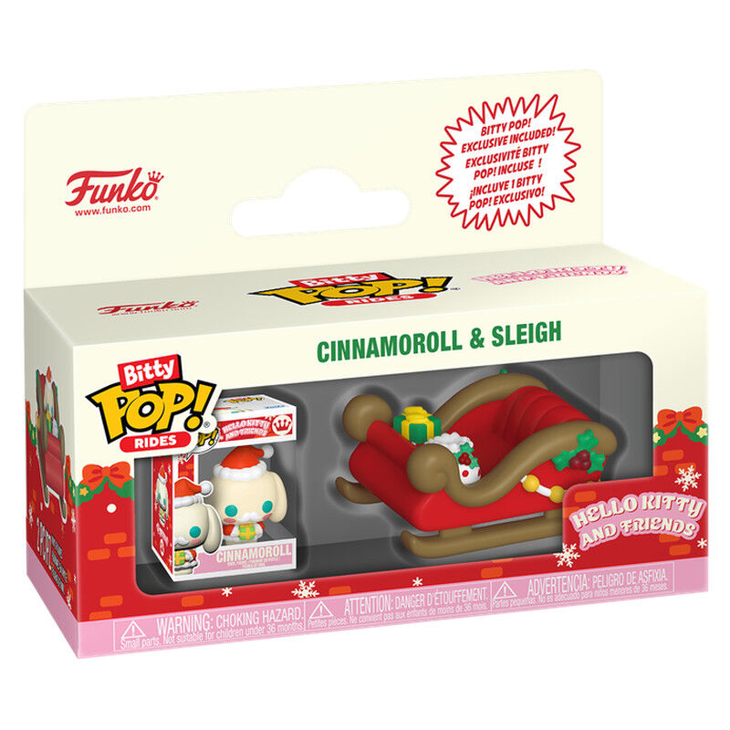 Hello Kitty Bitty POP! Rides Vinyl Figura Holiday- Sleigh with CMRL 2 cm