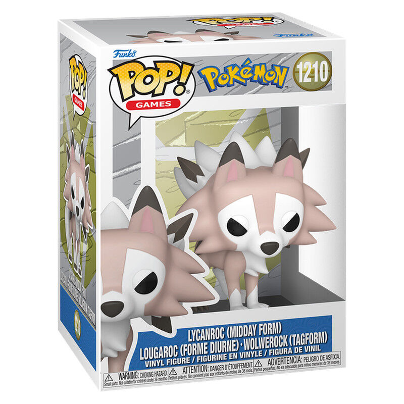 Pokémon POP! Games Vinyl Figura Lycanroc(Midday) 9 cm