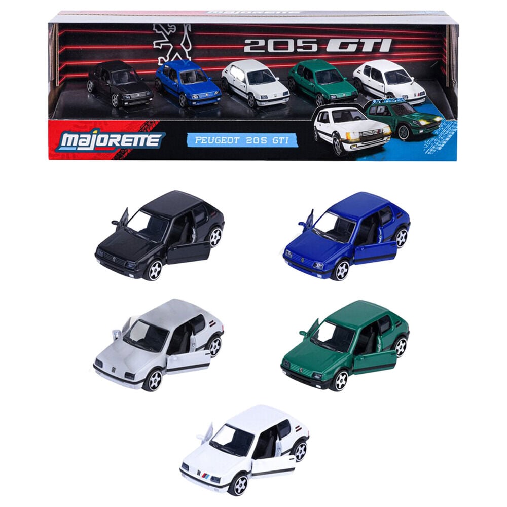 Set 5 coches Peugeot 205 GTI Frikytopia