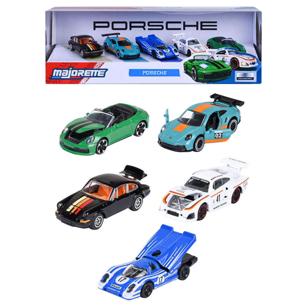 Set 5 coches Porsche Frikytopia