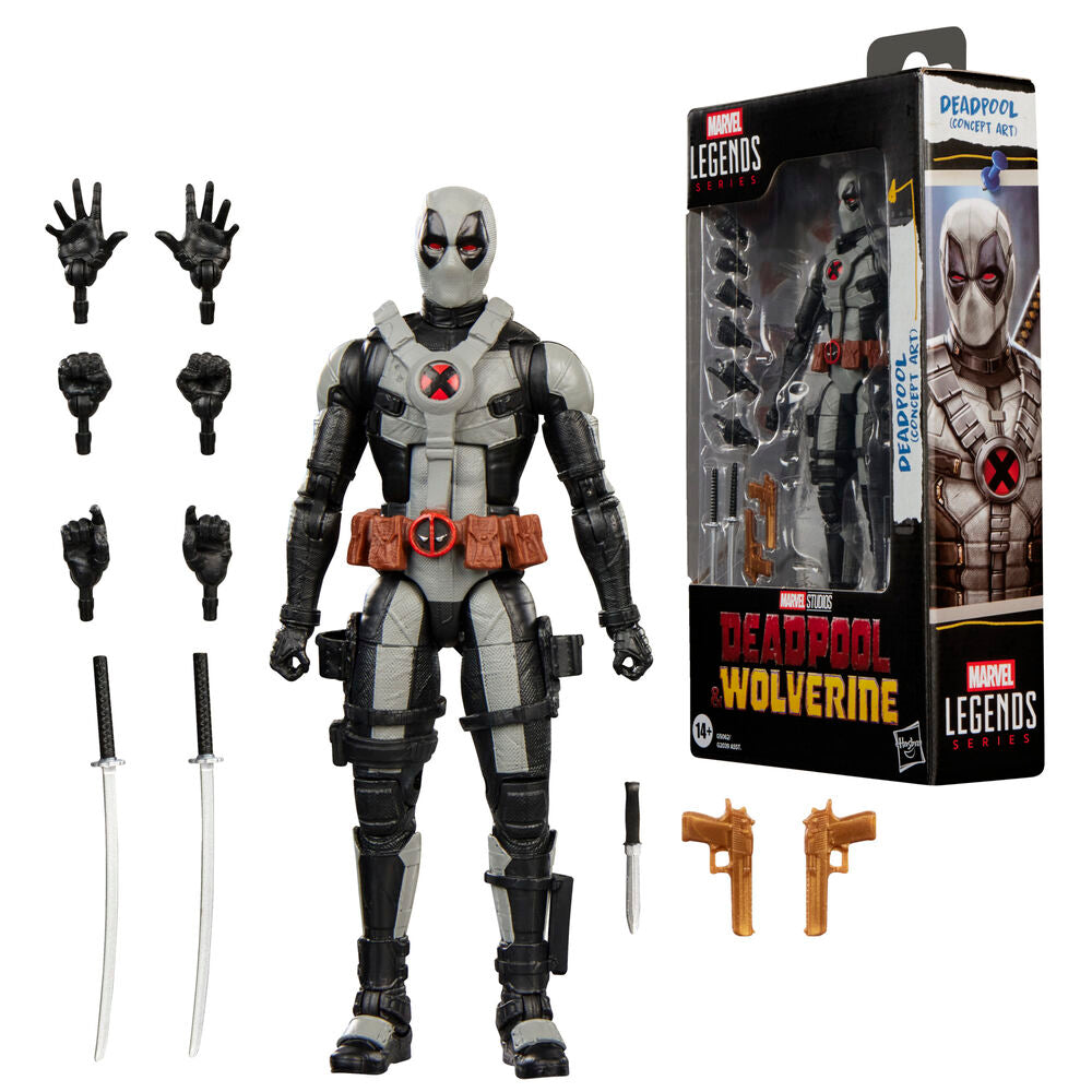 Deadpool & Wolverine Marvel Legends Figura Deadpool (Concept Art) 15 cm