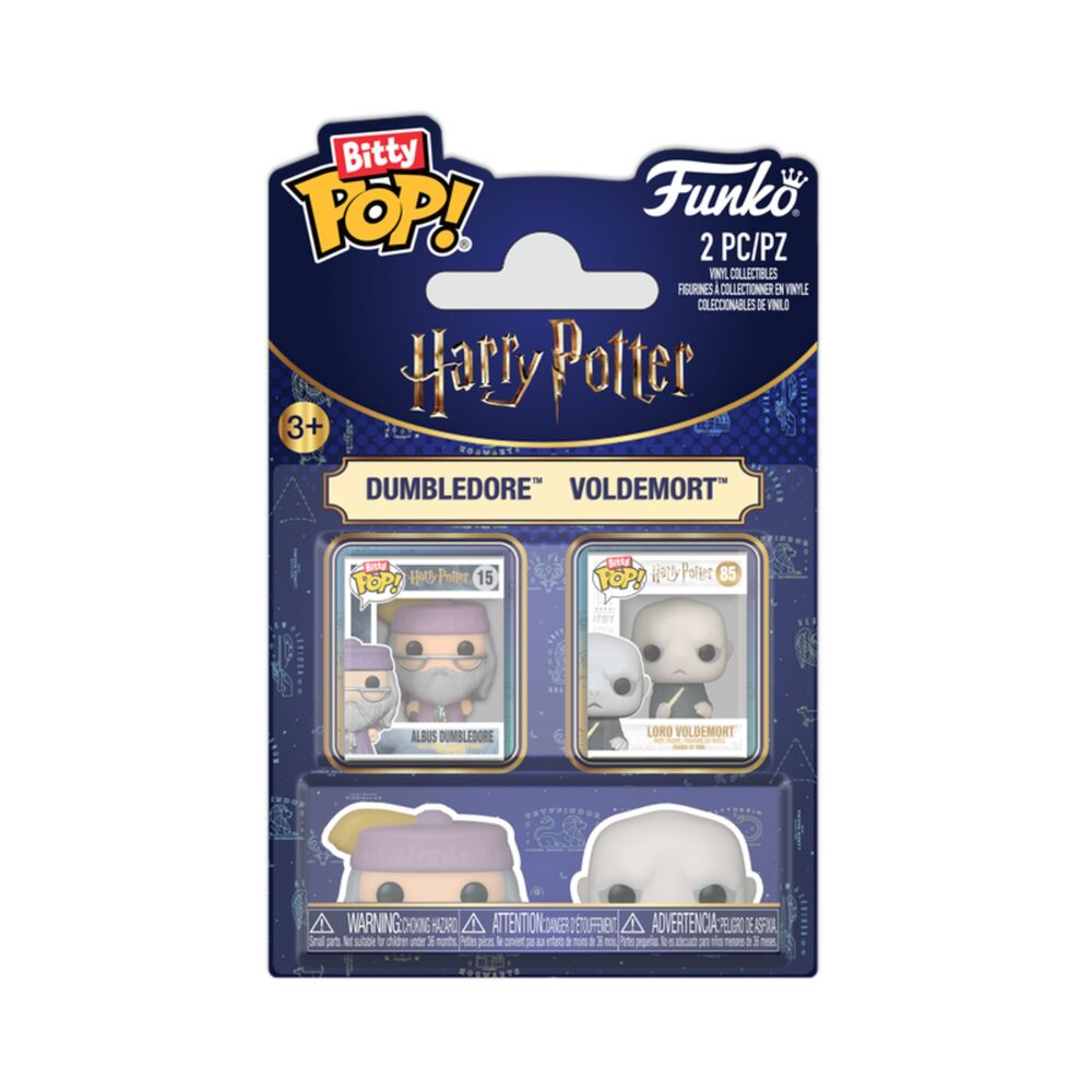 Harry Potter Pack de 2 Figuras Bitty POP! Vinyl Dumbledore/Voldemort 2 cm