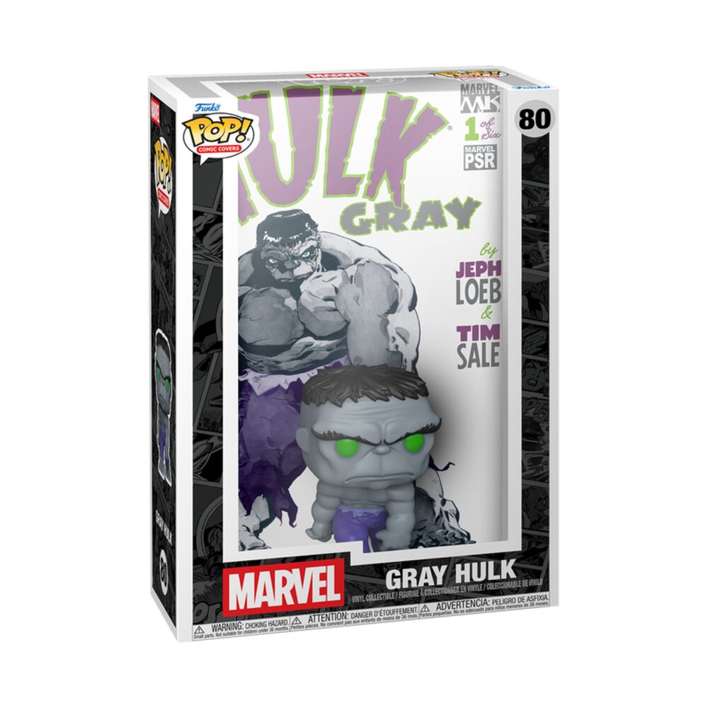 Marvel POP! Comic Covers Vinyl Figura Gray Hulk 9 cm