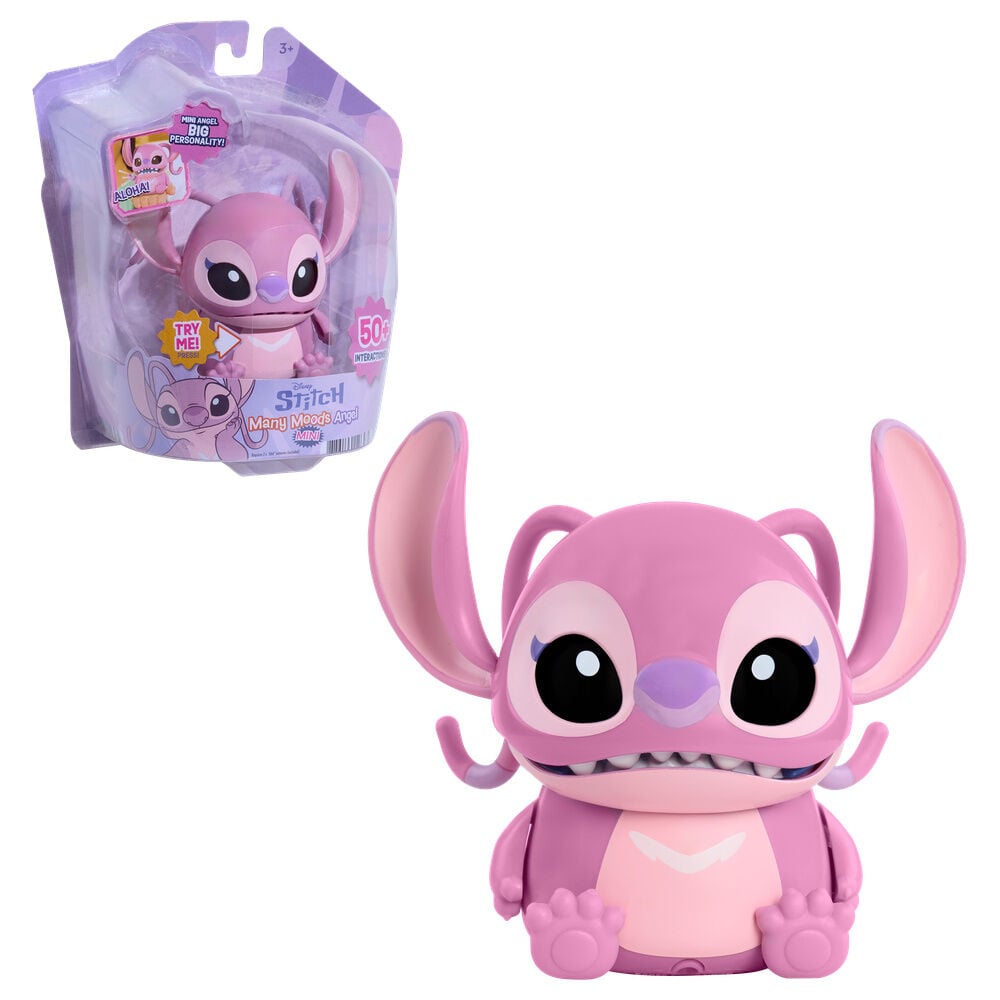Mini figura interactiva Angel Many Moods Stitch Disney Frikytopia