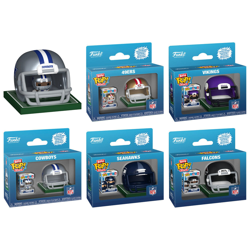 NFL Bitty POP! Helmets Vinyl Figures NFC Series 1 Surtido (12)