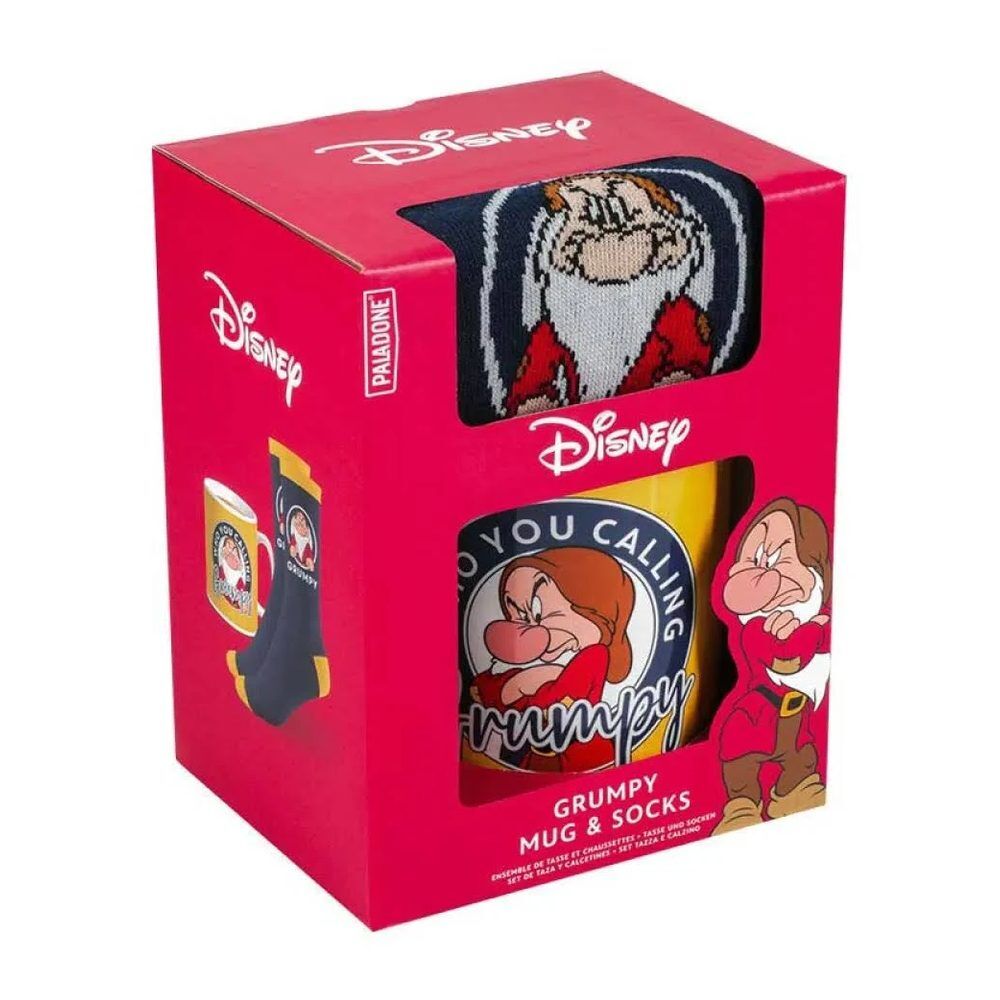Set taza y calcetines Gruñon Blancanieves y los siete enanitos Frikytopia
