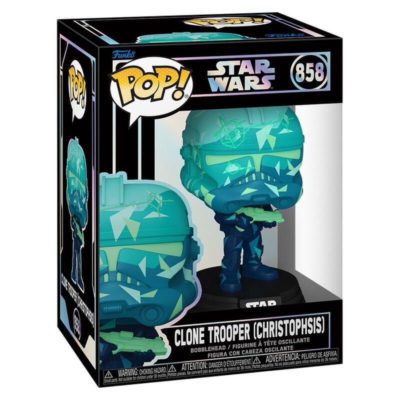 Star Wars Figura POP! Vinyl Cabezón Clone Trooper (Christophsis) 9 cm