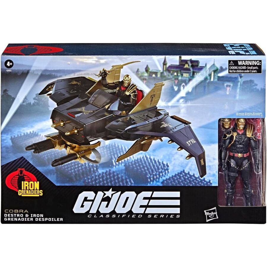 G.I. Joe Classified Series Figura y Vehículo Set #203 Destro & Iron Grenadier Despoiler 15 cm