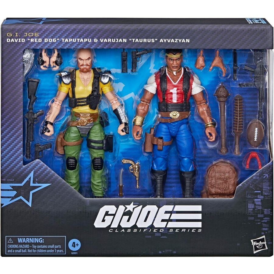 G.I. Joe Classified Series Pack de 2 Figuras #193 David "Red Dog" Taputapu & Varujan "Taurus" Ayvazyan 15 cm