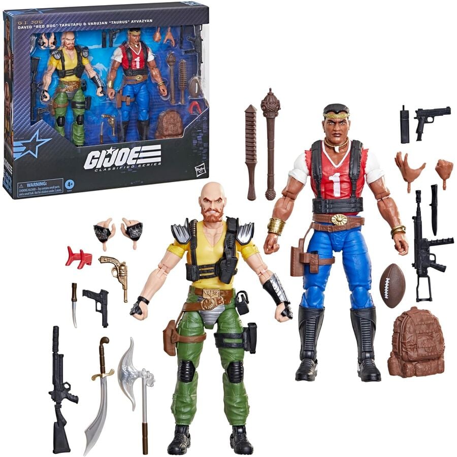 G.I. Joe Classified Series Pack de 2 Figuras #193 David "Red Dog" Taputapu & Varujan "Taurus" Ayvazyan 15 cm