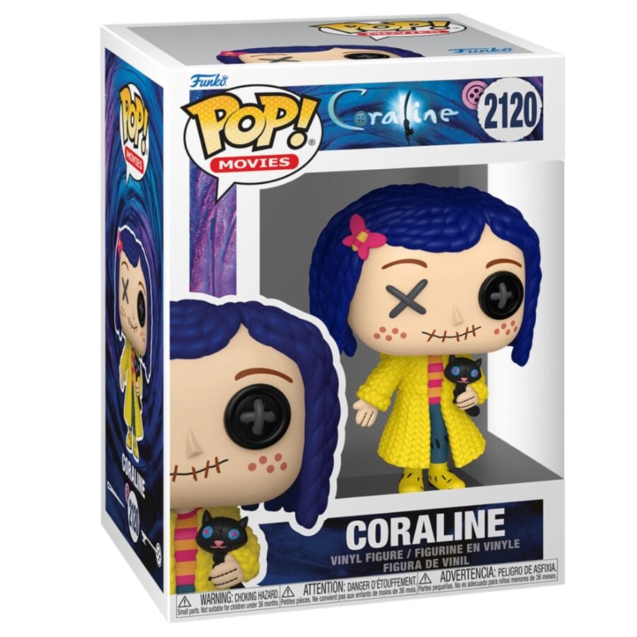 Coraline Figura POP! Movies Vinyl Coraline (Patchwork) 9 cm