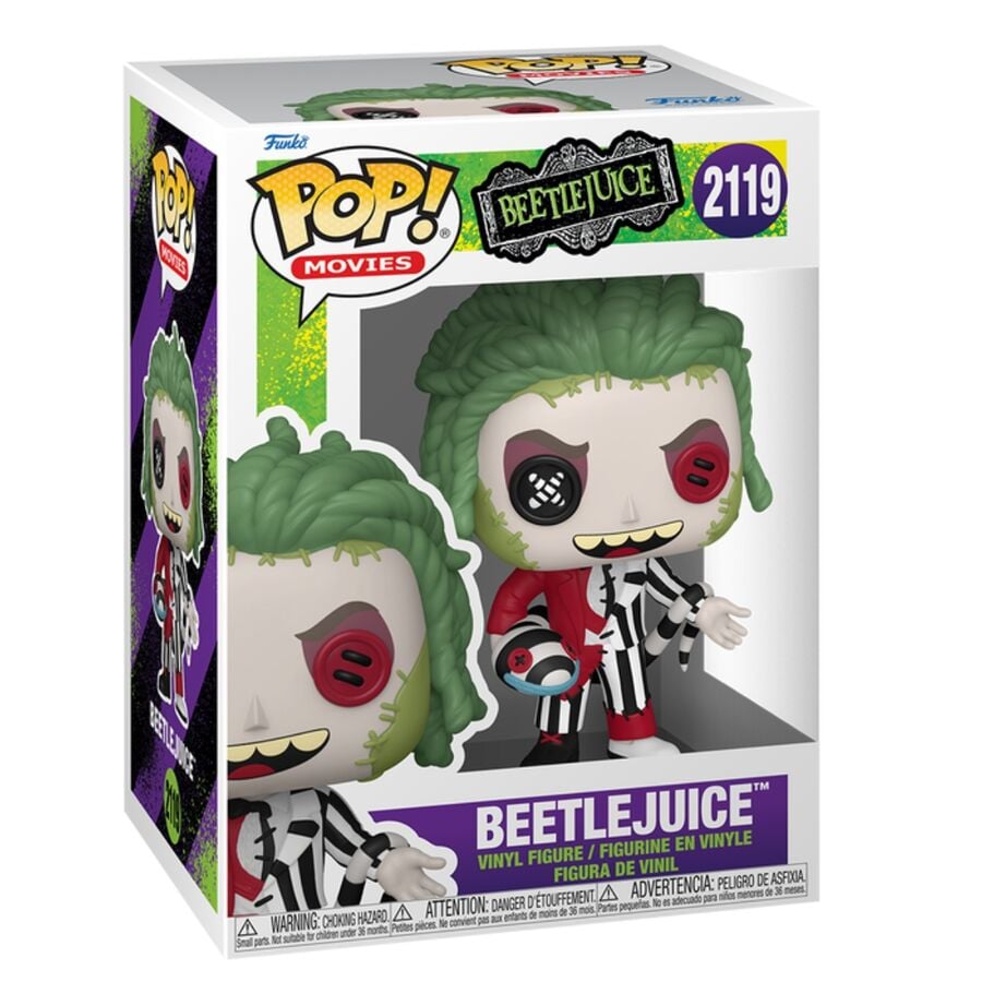 Beetlejuice POP! Movies Vinyl Figura Patchwork: Beetlejuice 9 cm