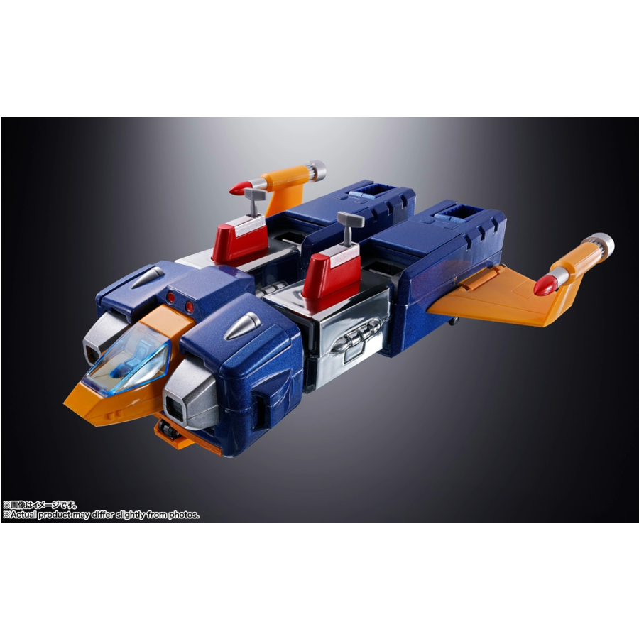 Super Electromagnetic Machine Voltes V Figura Diecast Soul of Chogokin GX-31SP Chodenji Machine Voltes V Chogokin 50th Ver. 25 cm