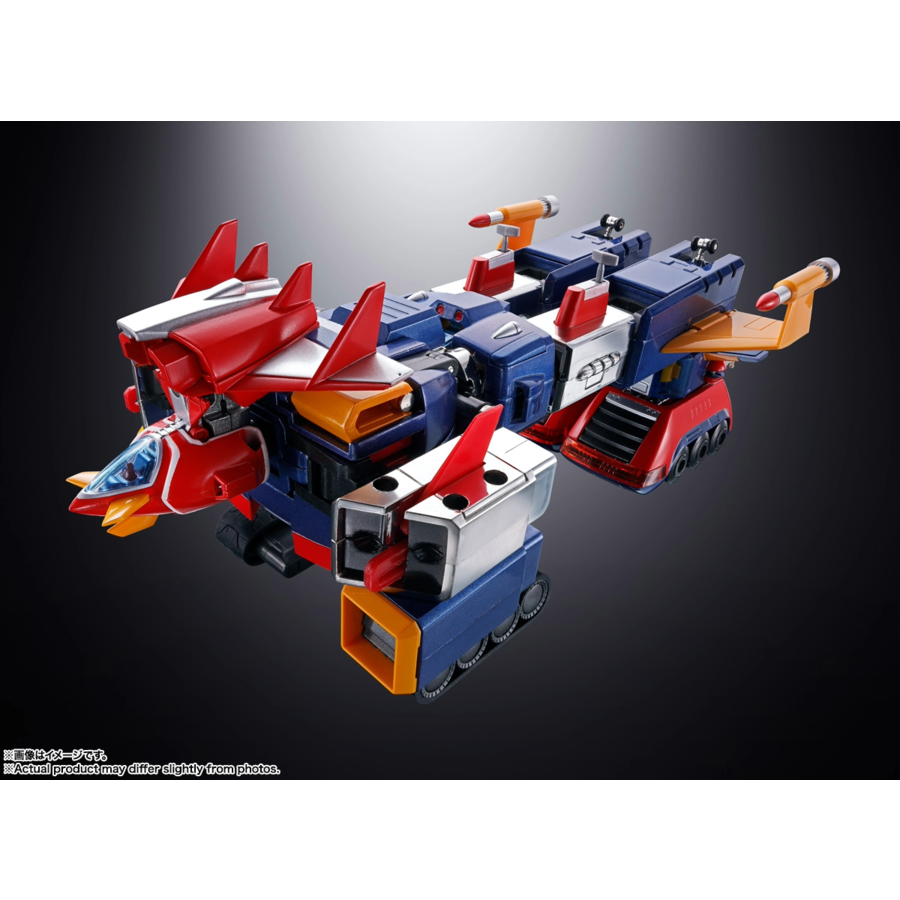 Super Electromagnetic Machine Voltes V Figura Diecast Soul of Chogokin GX-31SP Chodenji Machine Voltes V Chogokin 50th Ver. 25 cm