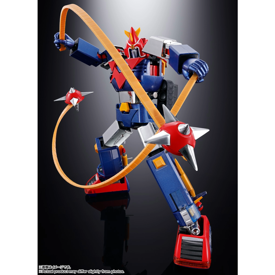 Super Electromagnetic Machine Voltes V Figura Diecast Soul of Chogokin GX-31SP Chodenji Machine Voltes V Chogokin 50th Ver. 25 cm