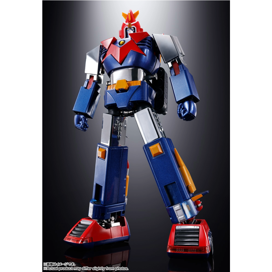 Super Electromagnetic Machine Voltes V Figura Diecast Soul of Chogokin GX-31SP Chodenji Machine Voltes V Chogokin 50th Ver. 25 cm