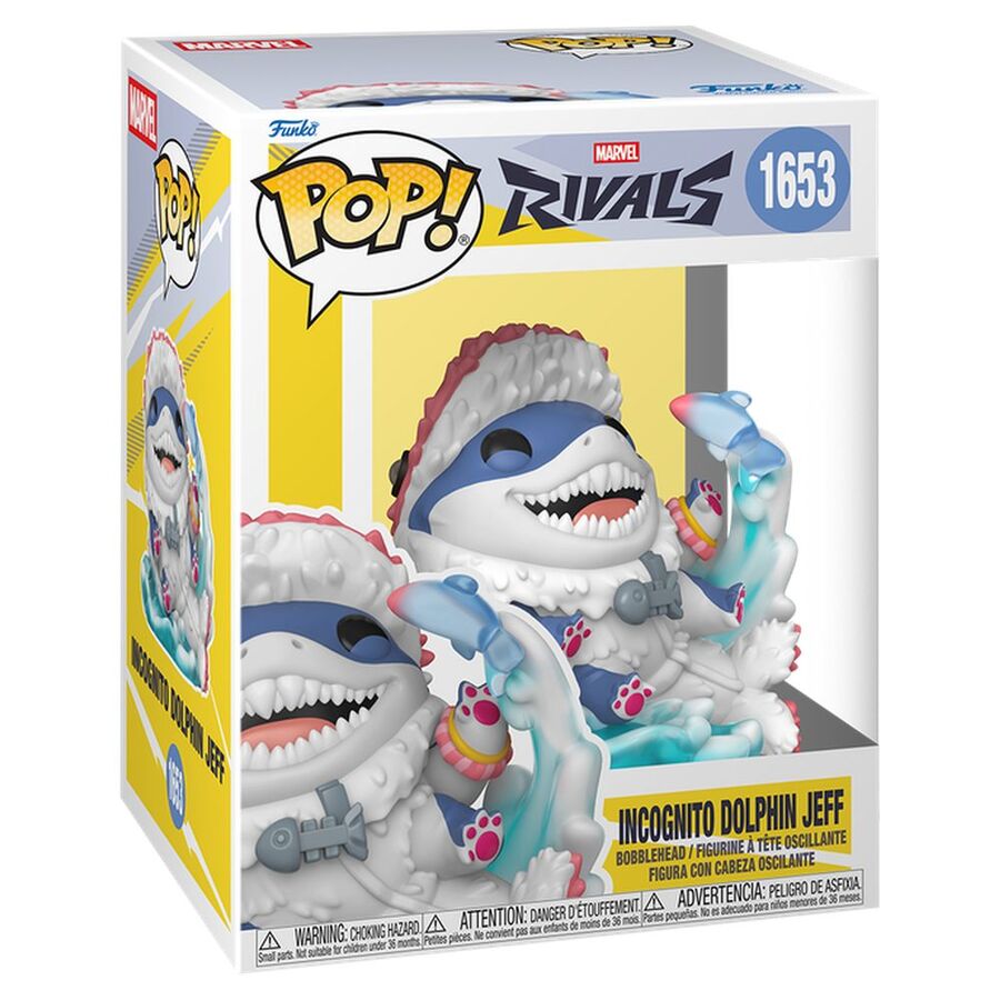 Marvel Rivals Figura POP! Games Vinyl Jeff (Incognito Dolphin) 9 cm