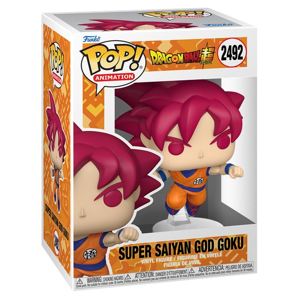 Dragon Ball Super Figura POP! Animation Vinyl Goku (Red) 9 cm