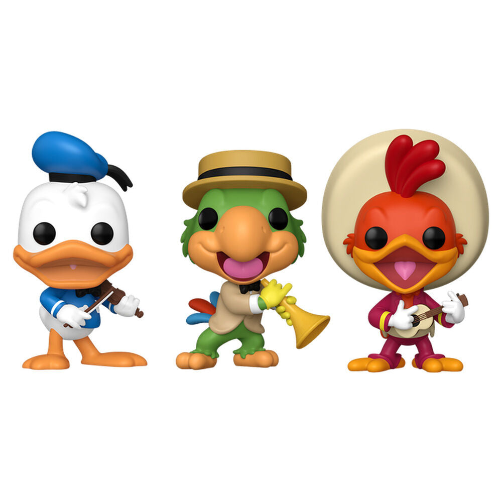 Disney Pack de 3 Figuras POP! Vinyl The Three Caballeros 9 cm