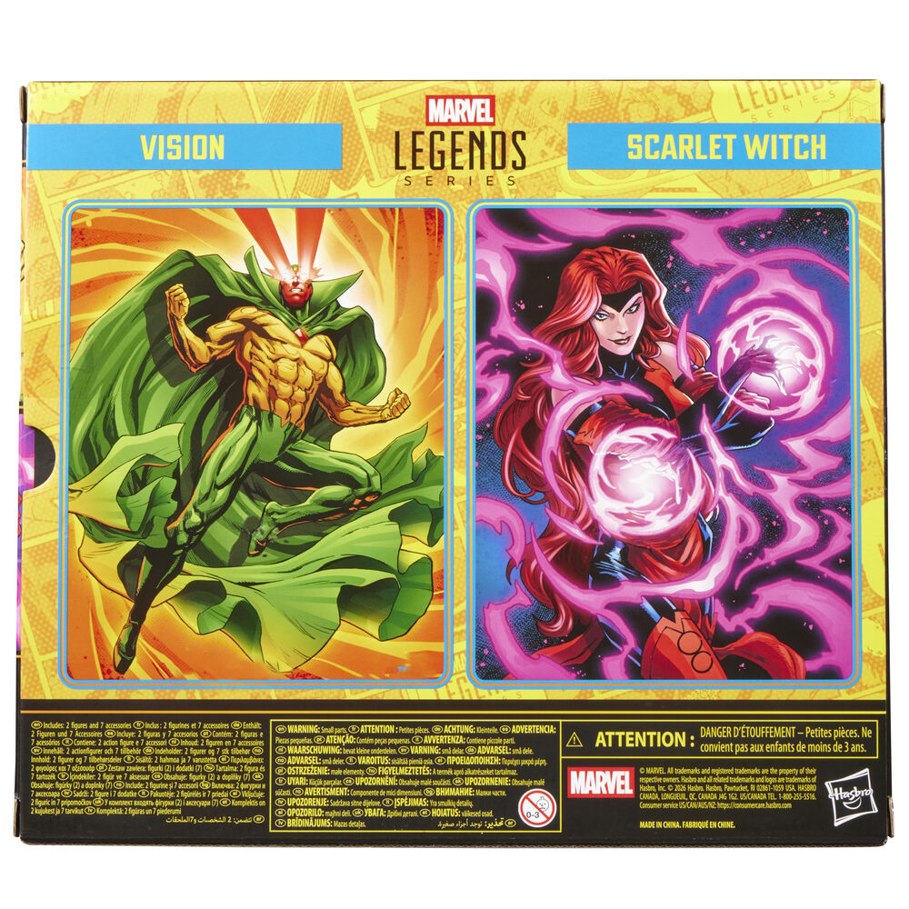Avengers Marvel Legends Pack de 2 Figuras Vision & Scarlet Witch 15 cm