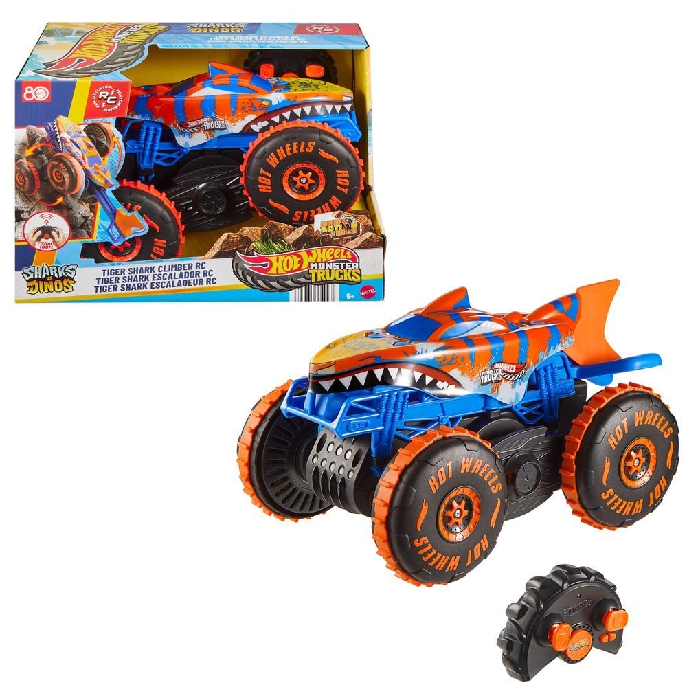 Coche radio control Tiger Shark Climber Monster Trucks Hot Wheels
