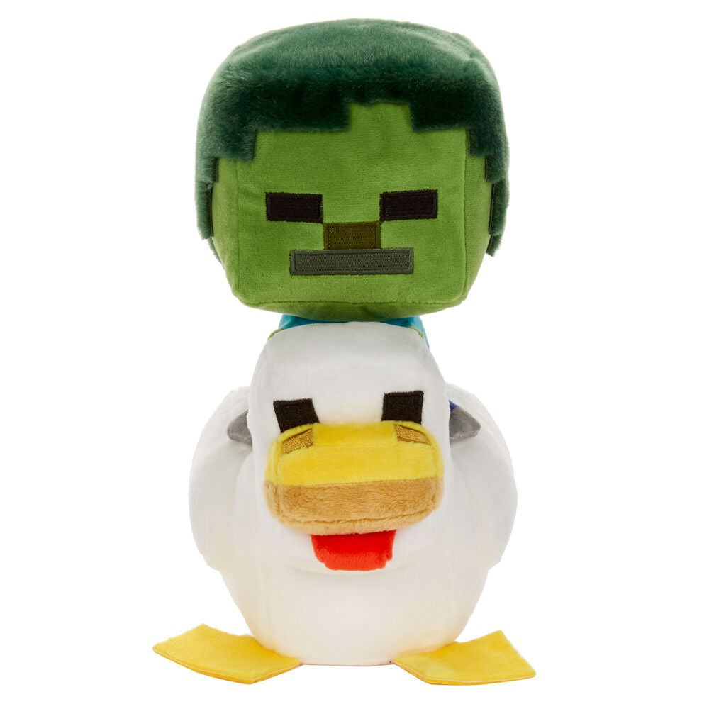 Minecraft Deluxe Peluche Chicken Jockey 20 cm