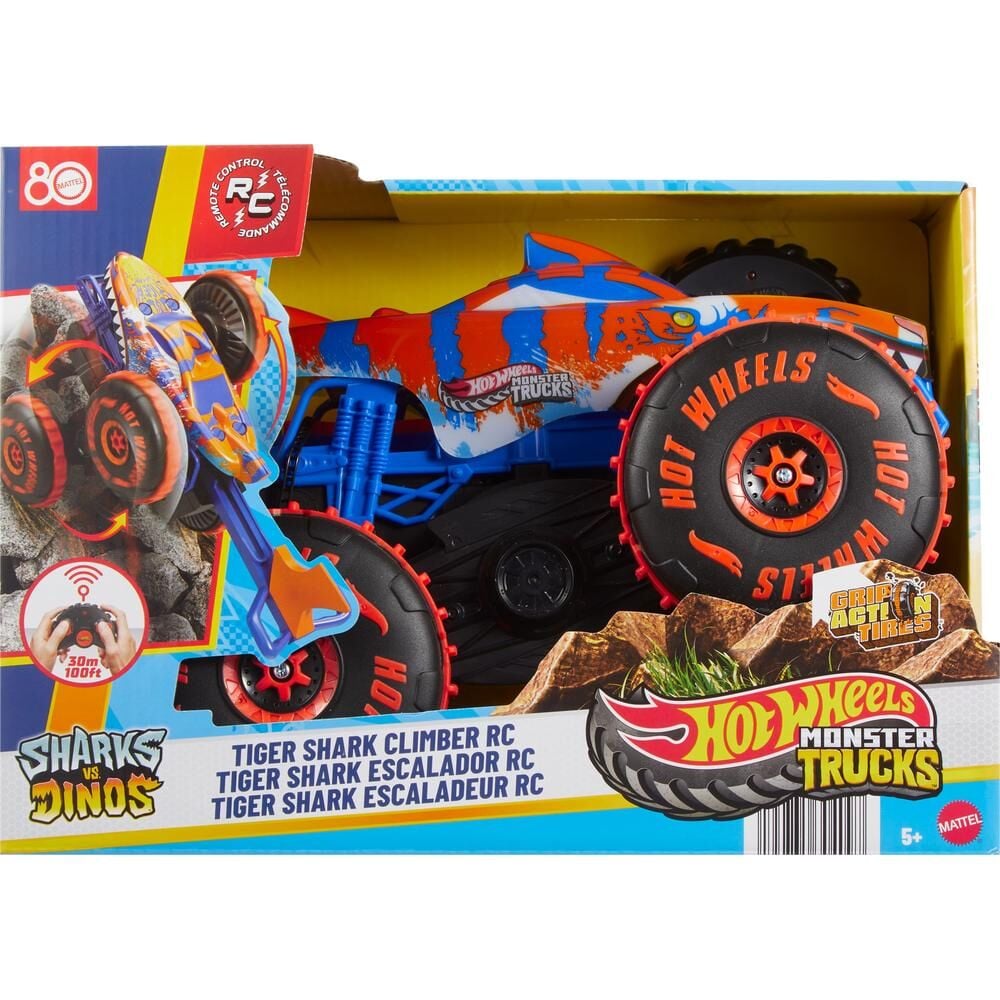 Coche radio control Tiger Shark Climber Monster Trucks Hot Wheels