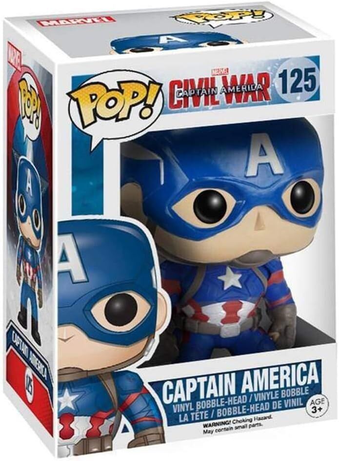 Captain America Civil War POP! Vinyl Cabezon Captain America 10 cm