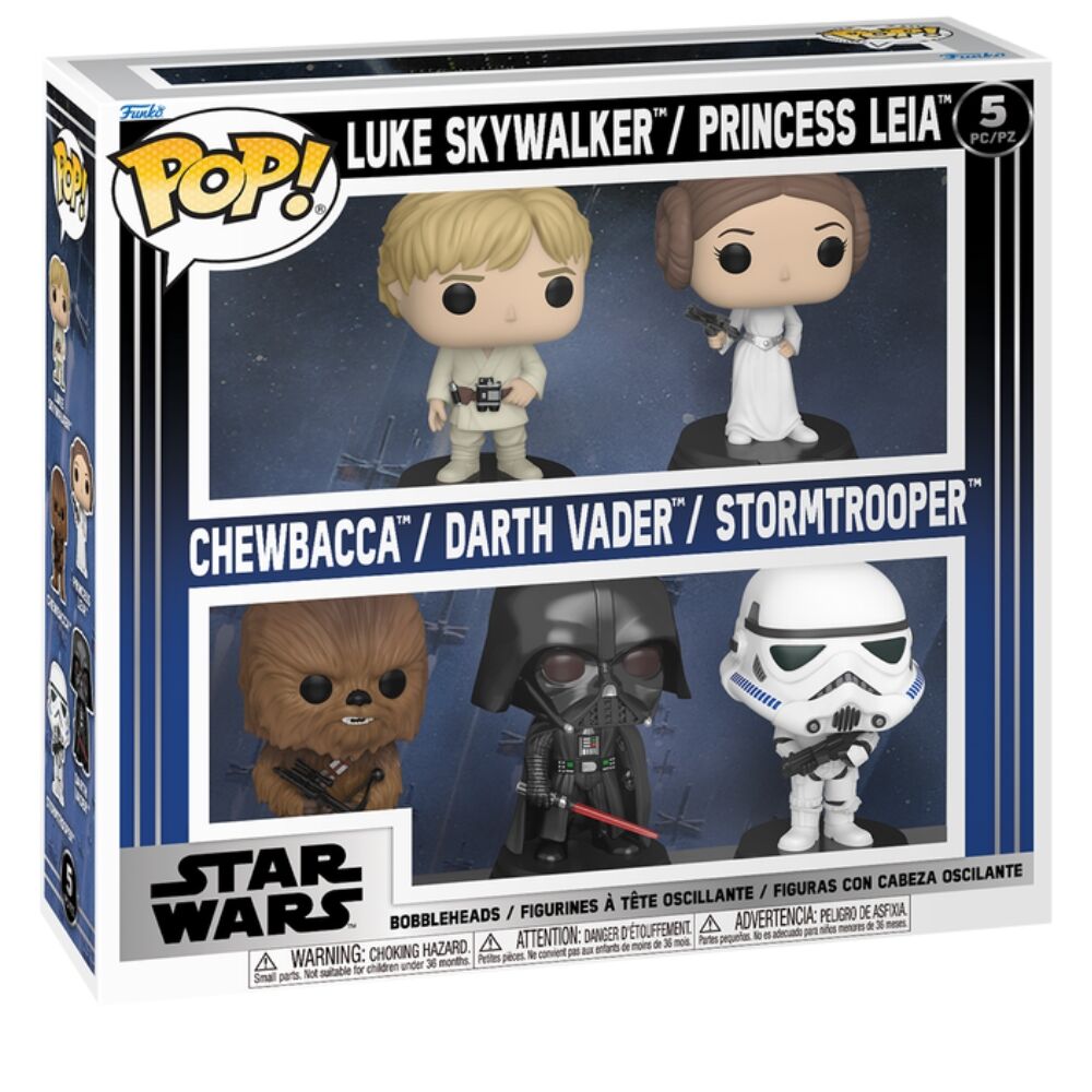 Blister 5 figuras POP Star Wars Frikytopia