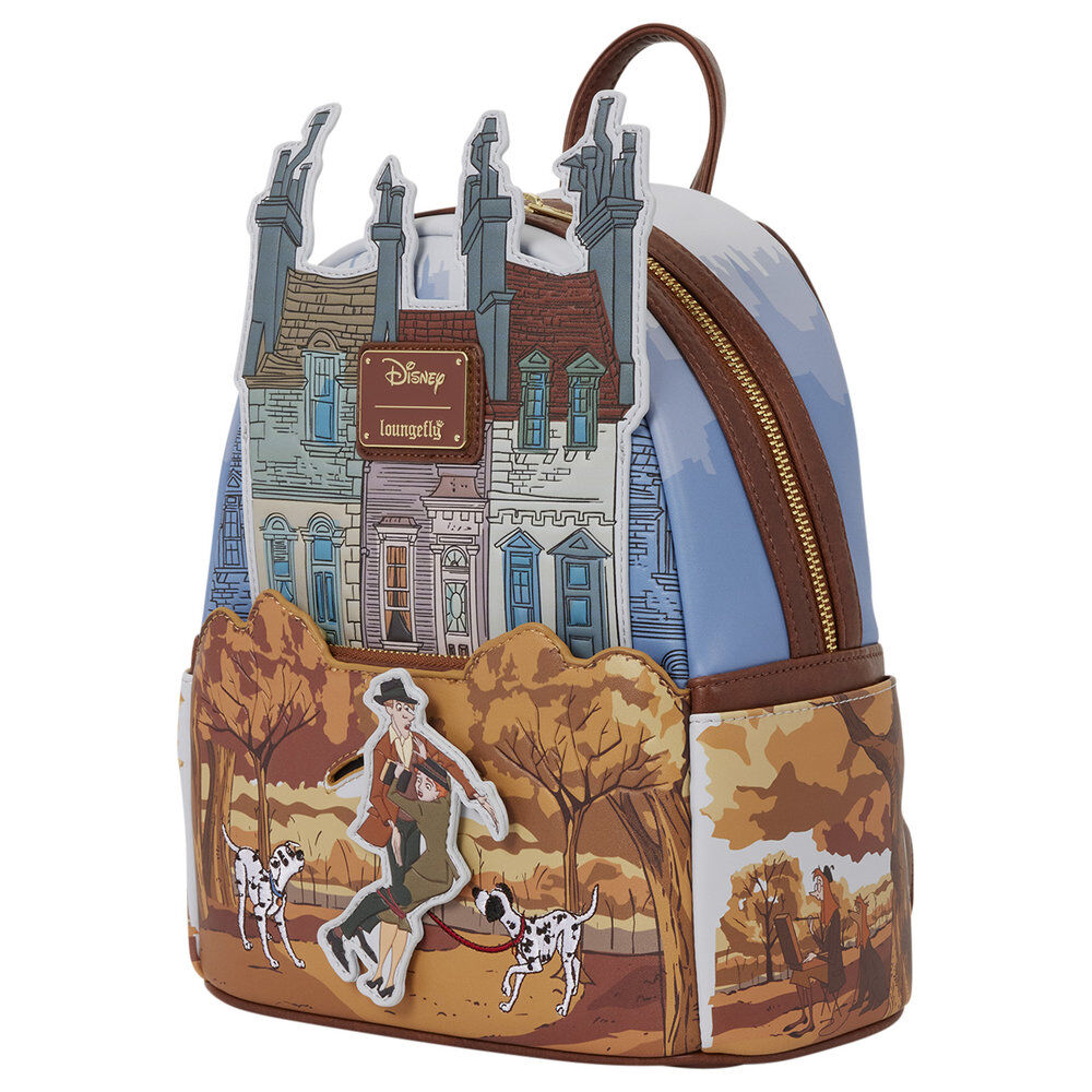 Mochila Roger & Anita 101 Dalmatas Disney Loungefly 26cm