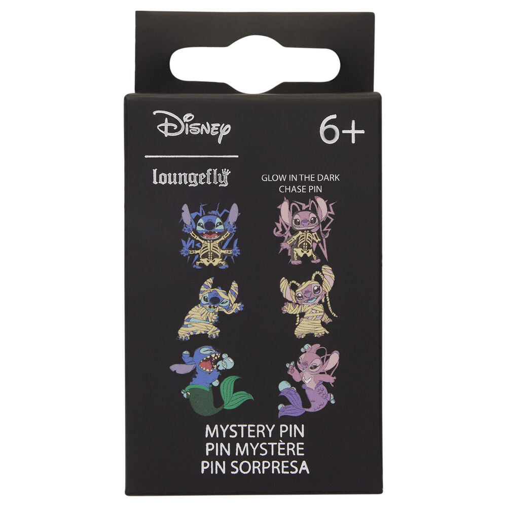 Lilo & Stitch by Loungefly Chapas esmaltadas Stitch & Angel Halloween Costumes Blind Expositor (12)