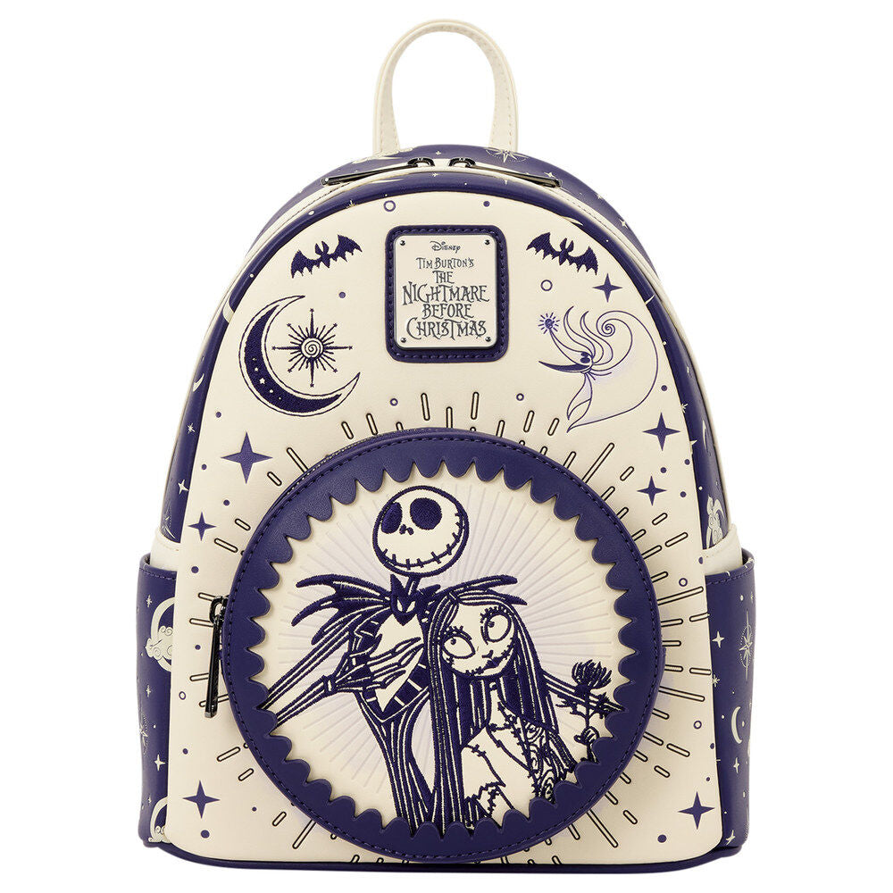 Mochila Jack Skellington & Sally Cielo Nocturno Pesadilla Antes de Navidad Disney Loungefly 26cm Frikytopia
