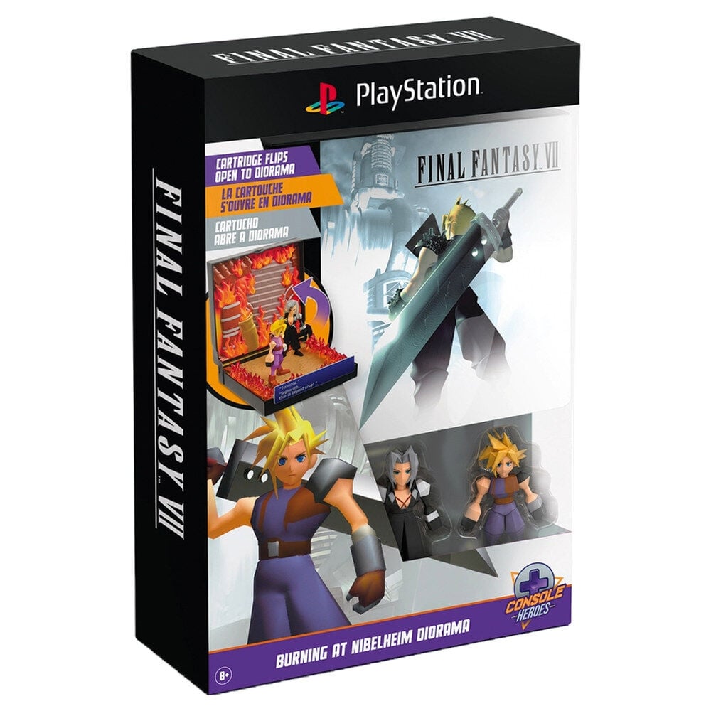 Diorama Burning at Nibelheim Diorama Final Fantasy VII PlayStation Frikytopia