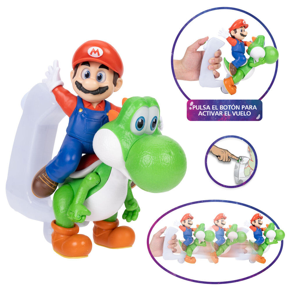 Figura Mario & Yoshi Super Mario Galaxy Movie