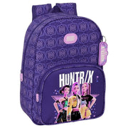 Mochila Figthers Kpop Demon Hunters 34cm adaptable