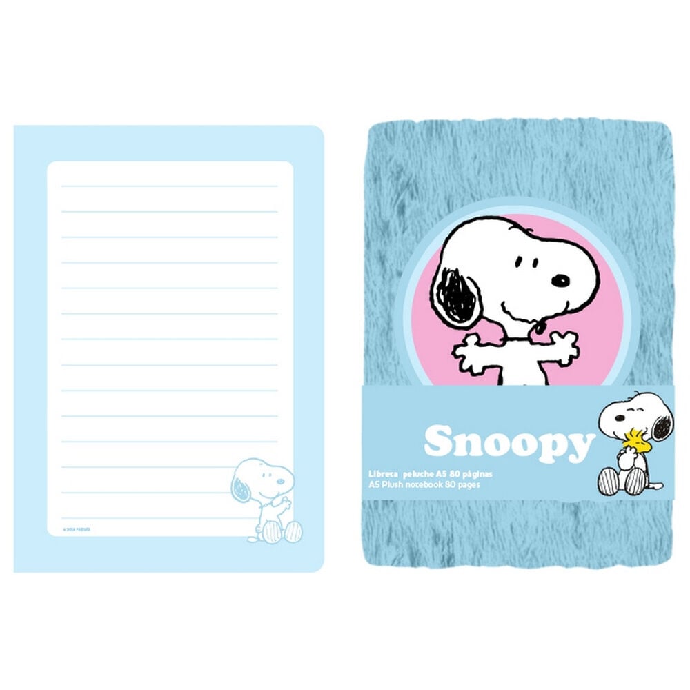 Cuaderno peluche A5 Snoopy Frikytopia