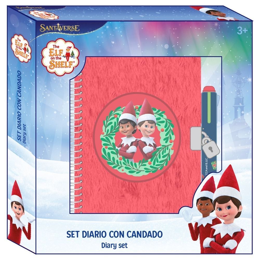 Diario + boligrafo 4 colores Elf On the Shelf Frikytopia