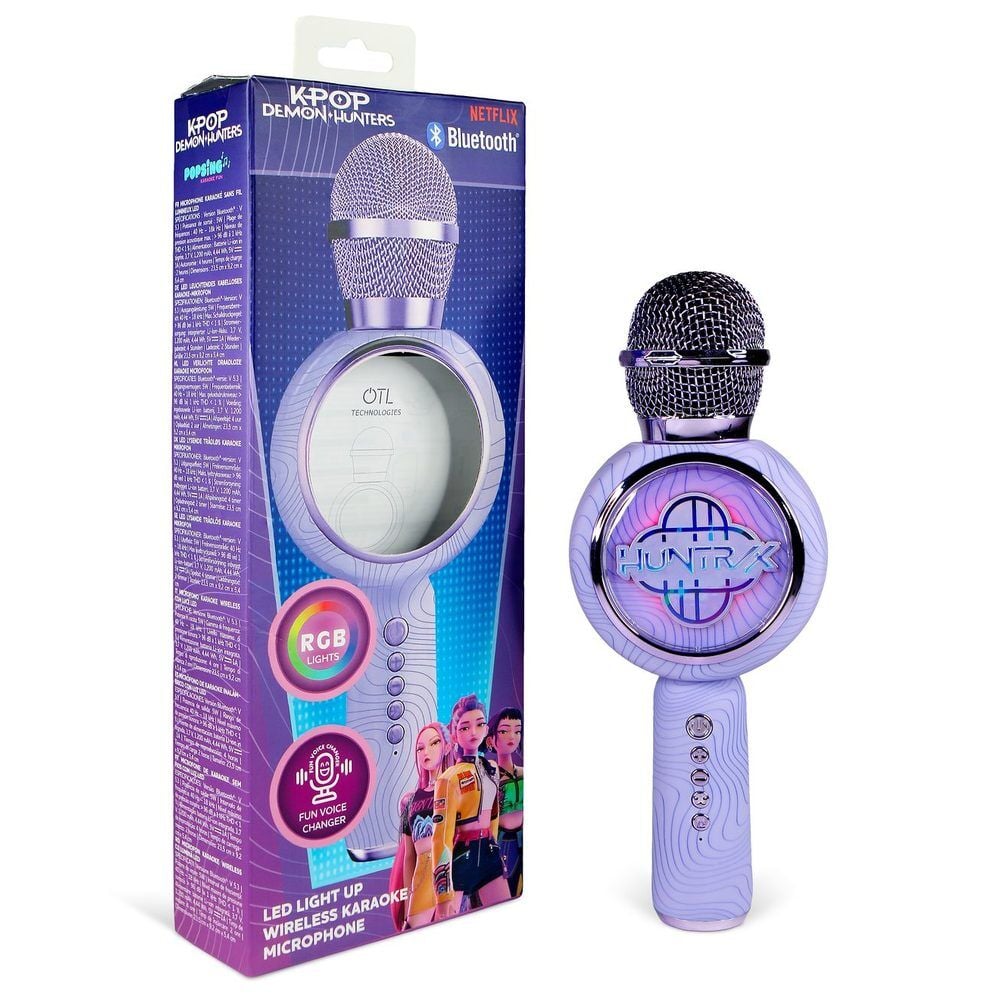 Microfono altavoz LED Kpop Demon Hunter Frikytopia