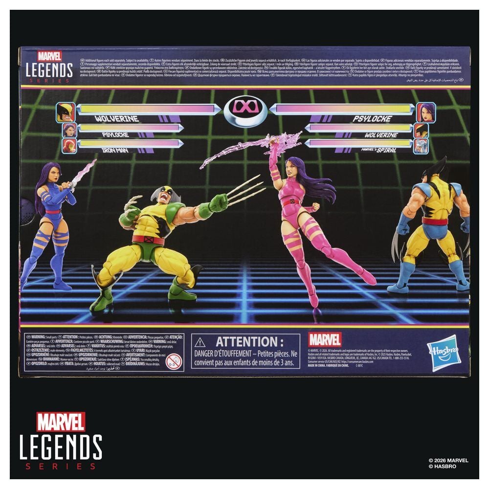 Marvel Games Marvel Legends Pack de 2 Figuras Wolverine & Psylocke 15 cm