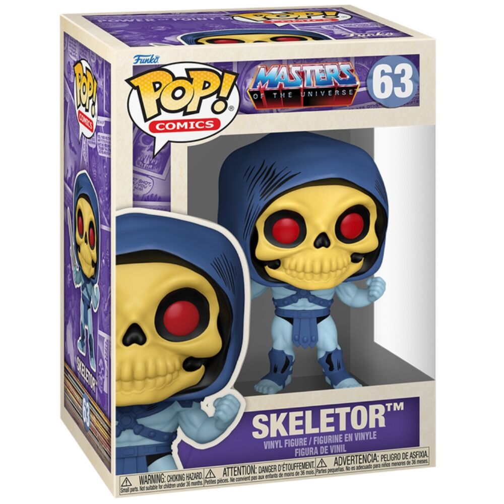 MOTU Vintage Figura POP! Comics Vinyl Skeletor 9 cm