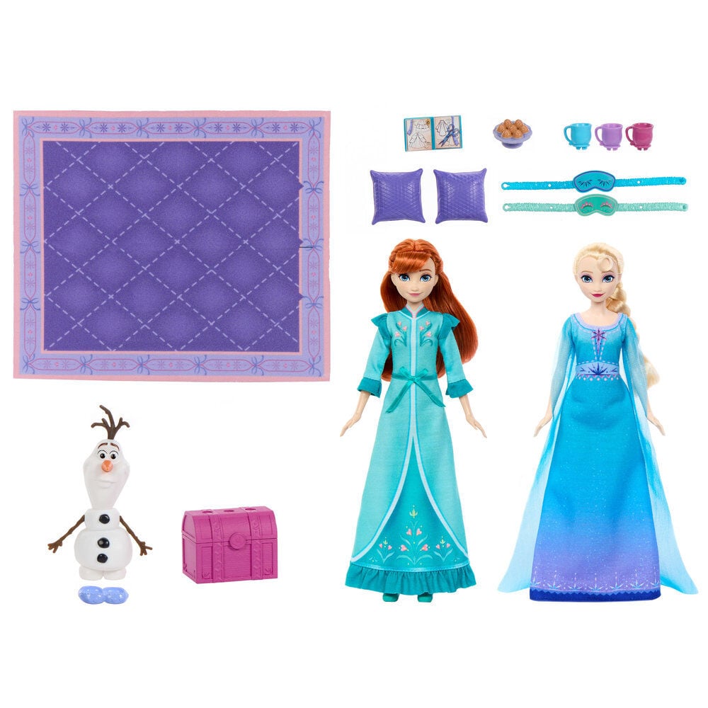 Blister Elsa y Ana Fiesta de Pijamas Frozen Disney