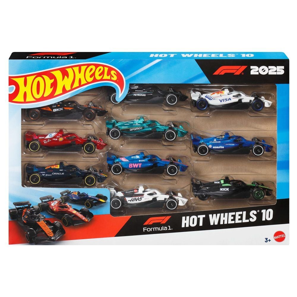 Blister 10 coches F1 Hot Wheels Frikytopia