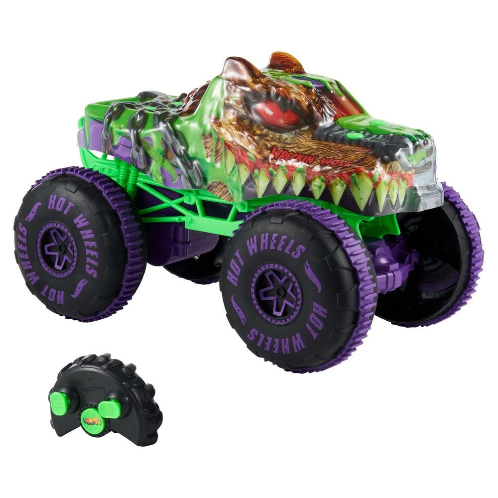 Coche radio control Wreckin Wolf Hot Wheels Frikytopia