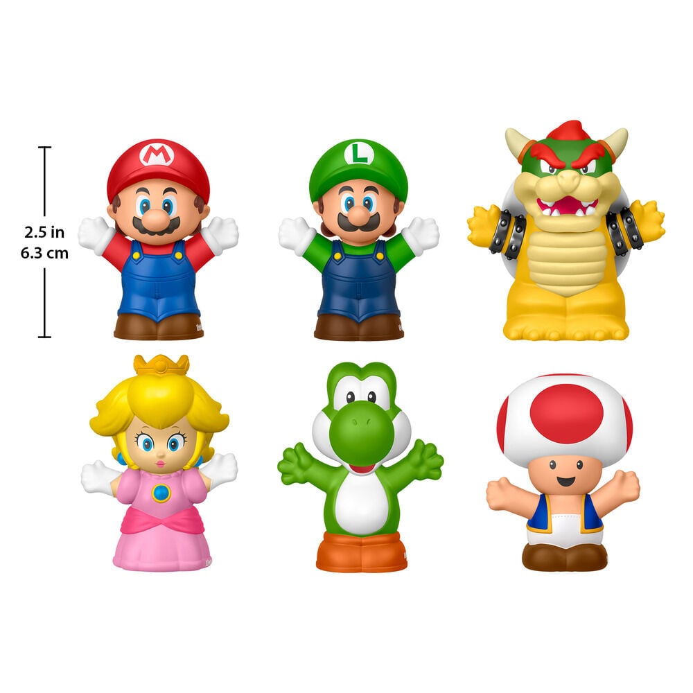 My Mario Little People Collector Pack de 6 Minifiguras 7 cm