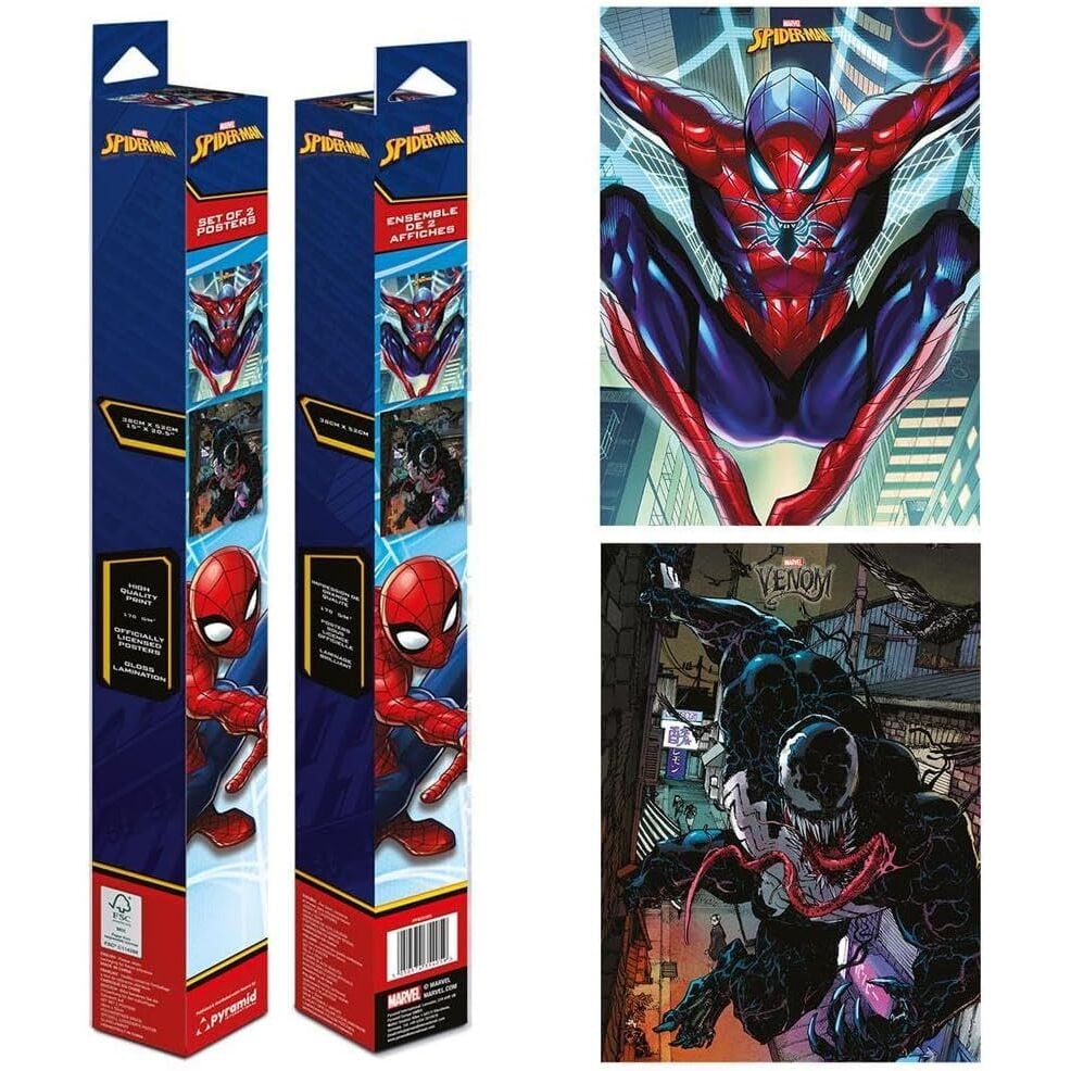 Set 2 posters Spiderman Marvel Frikytopia