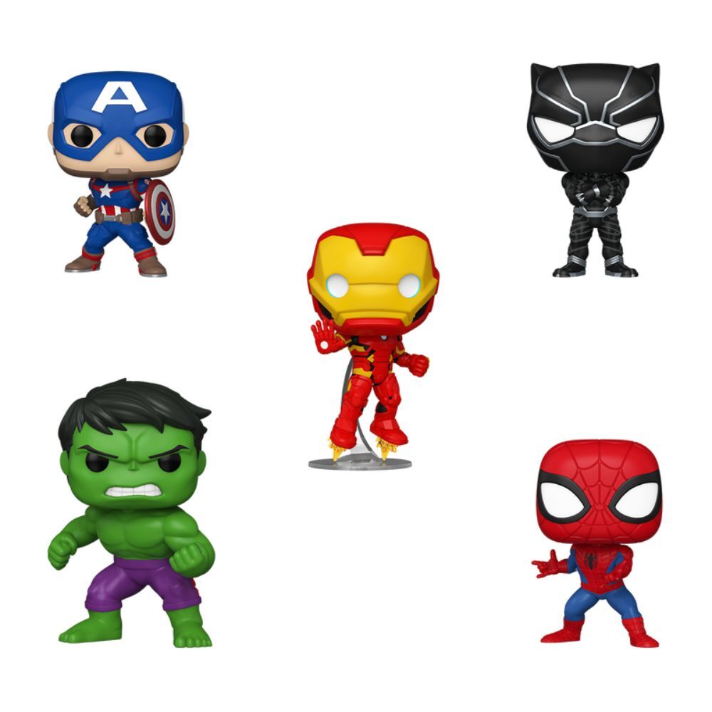 Marvel Pack de 5 Figuras POP! Vinyl Bundle 9 cm